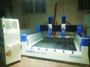 牡丹江穆棱HW1825双头重型石材雕刻机